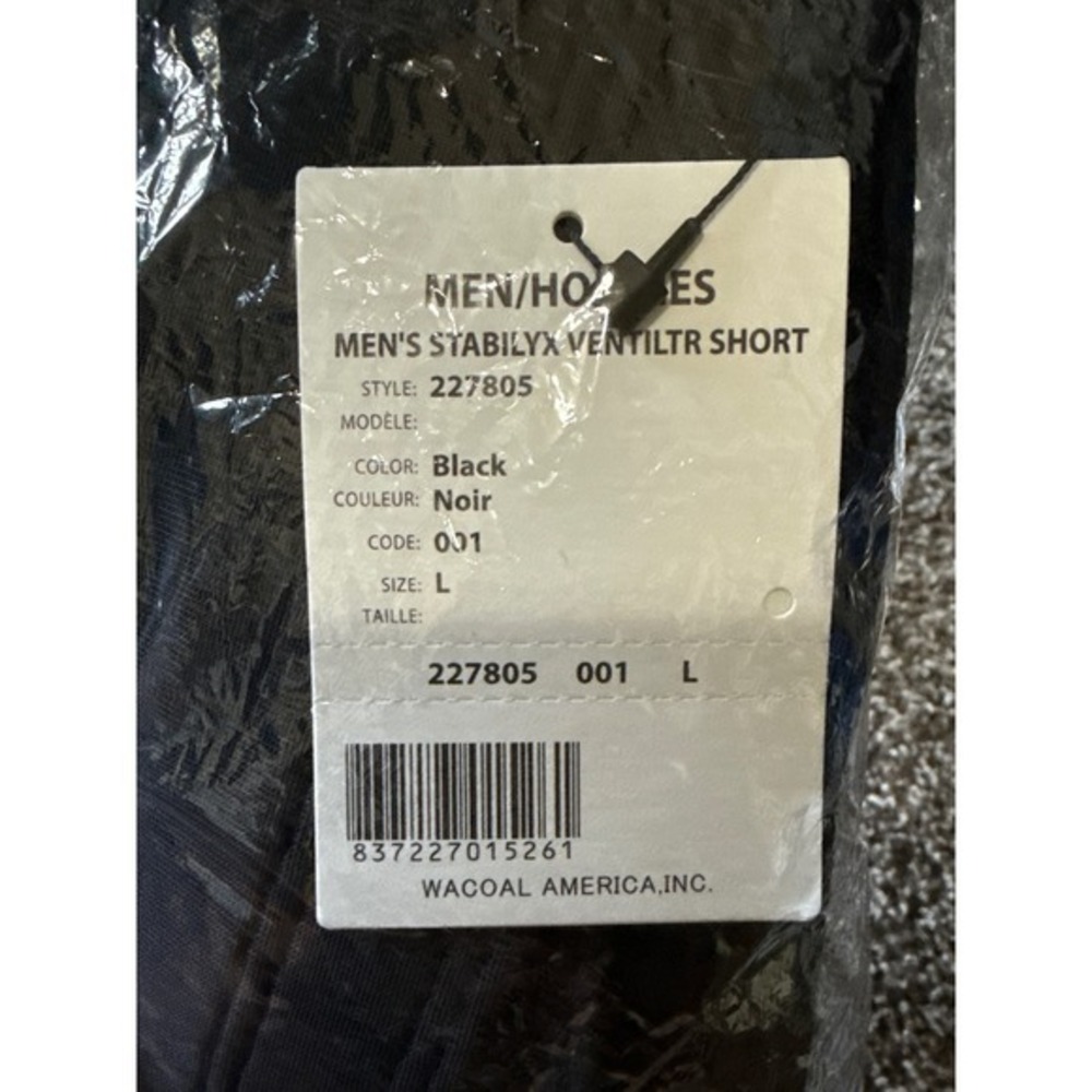 Wacoal CW-X Men's L Stabilyx Ventilator Shorts Black 227805 performance activity